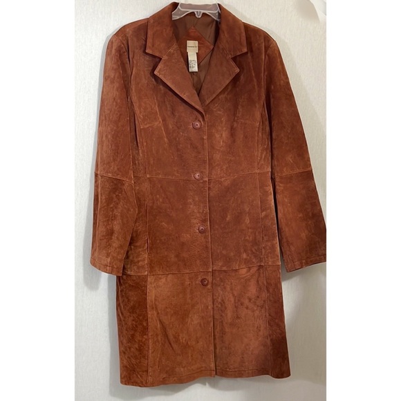 Massini Jackets & Blazers - NWOT Massini genuine brown suede coat